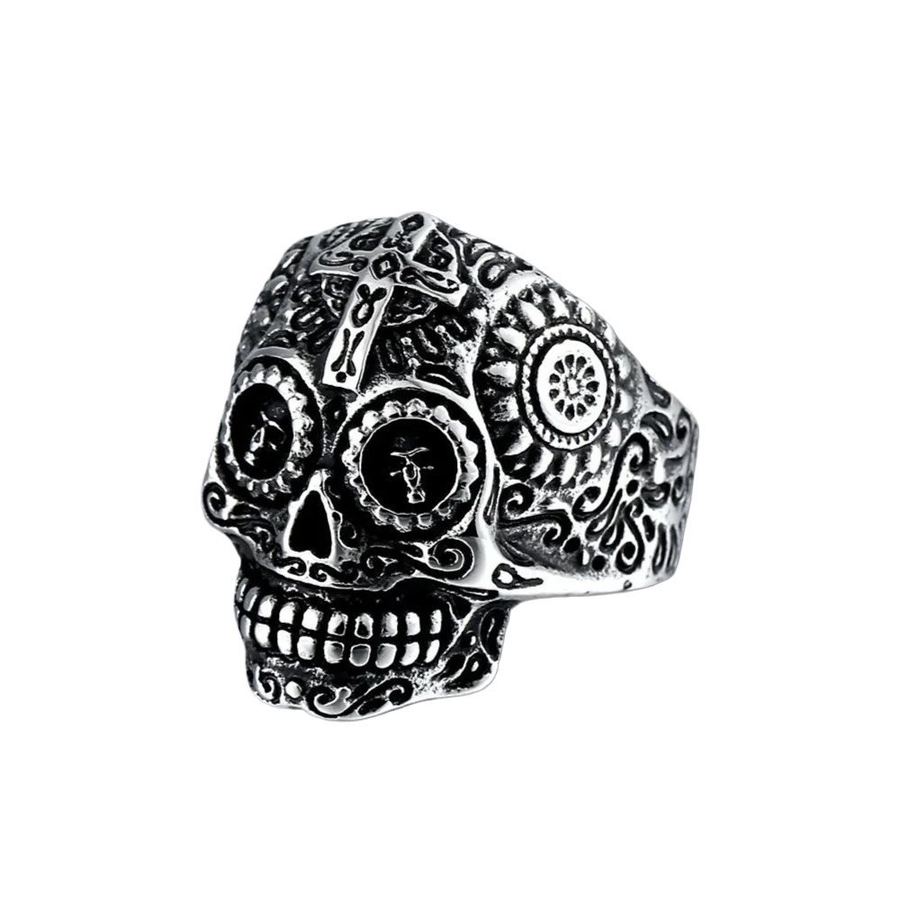 [ KERNEL_v6.1 ] SUGAR SKULL DECOY MASK PUNK RING