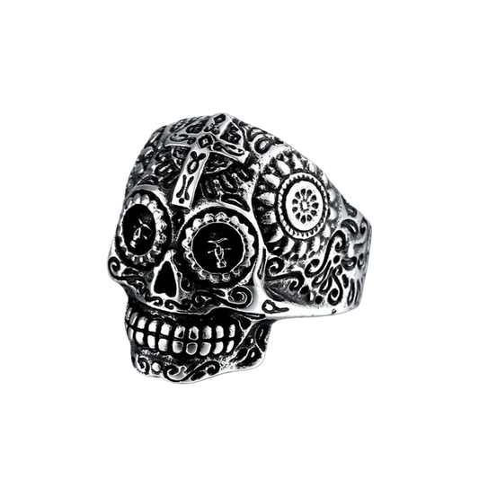 [ KERNEL_v6.1 ] SUGAR SKULL DECOY MASK PUNK RING