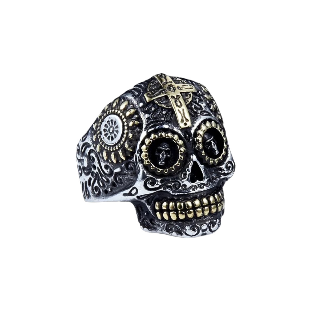 [ OVERCLOCK_#01F ] WOLF PELT REBEL SKULL RING
