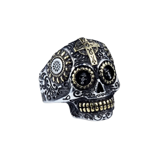 [ OVERCLOCK_#01F ] WOLF PELT REBEL SKULL RING