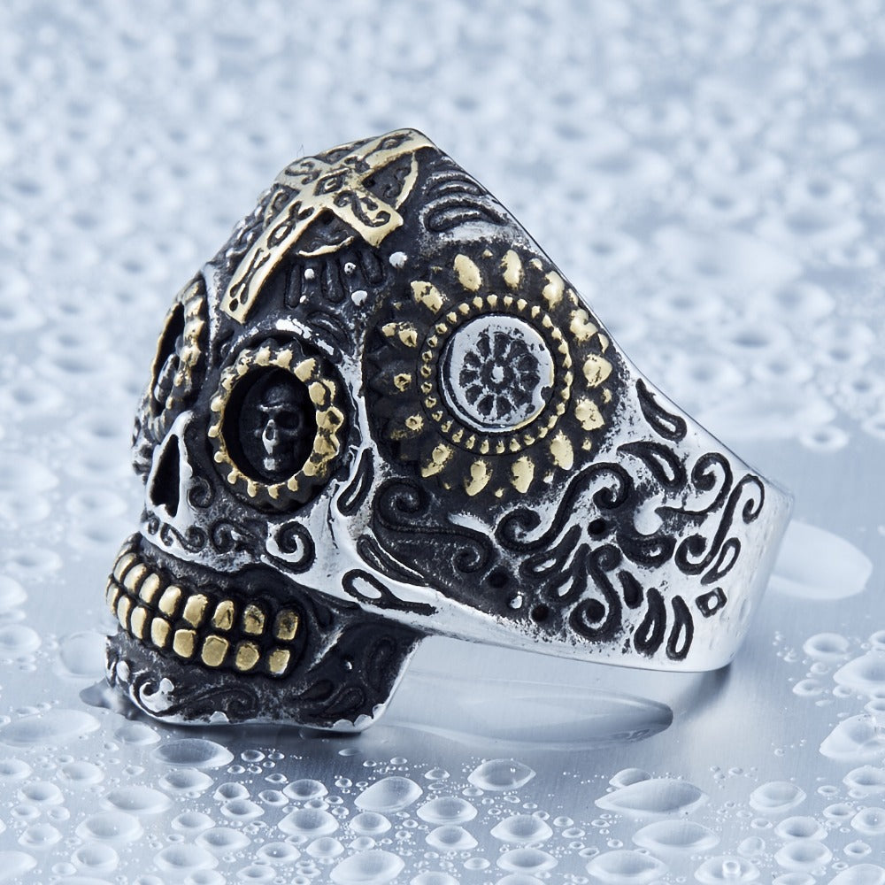[ OVERCLOCK_#01F ] WOLF PELT REBEL SKULL RING