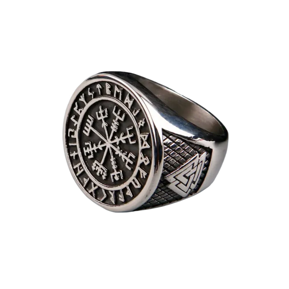 [ KERNEL_x86 ] RUNIC VALKNUT CORE SIGNET RING
